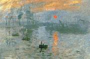 Claude Monet Impression at Sunrise painting